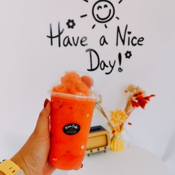 สตอเบอร์รี่สมูตตี้ (ไม่ใส่นมสด)