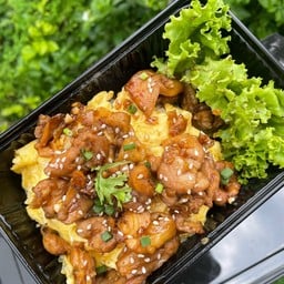 ข้าวไก่เทอริยากิไข่ข้น