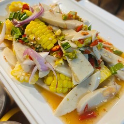 ยำไก่ยอข้าวโพด