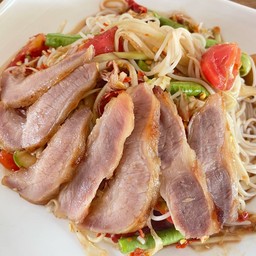 ตำซั่วคอหมูย่าง