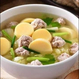 แกงจืดเต้าฮู้+หมูสับ