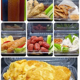 ข้าวไข่เจียว ลูกชิ้นทอด by นิหน้างอ กับ ซ้อหน้ามึน แสนแสบ