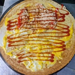 เครป ไข่ไก่ ไก่หยอง ปูอัด