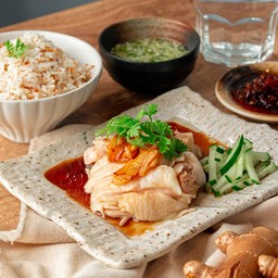 ไก่ราดซอส little stove / poached chicken with signature soy sauce