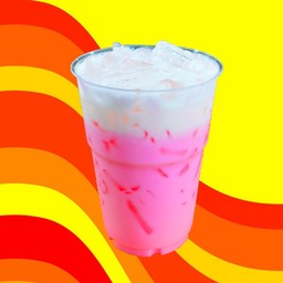 นมชมพูหวานเย็น