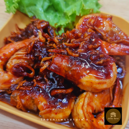 กุ้งทอดซอสมะขาม (กับข้าว)
