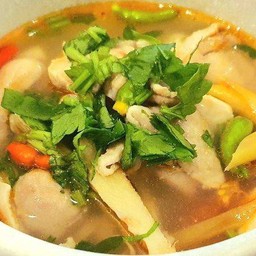ต้มยำไก่น้ำใส  เป็นกับข้าว