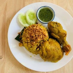 ข้าวหมกไก่ ไก่หมก2ชิ้น  (สะโพก1 น่อง1)