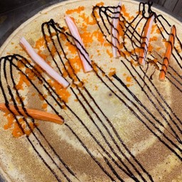 เครปร้อน ไข่กุ้ง+ปูอัด
