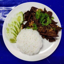 ข้าวตับกระเทียม