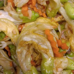 ผัดดอกแค(เจ)