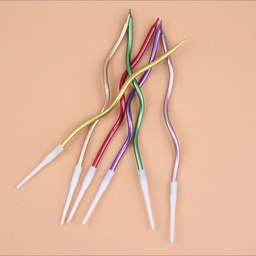 เทียนเกลียวยาวสีเมทัลลิก 1 แท่ง