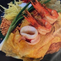 ผัดไทยวุ้นเส้นทะเล