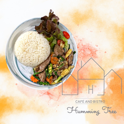 ข้าวเนื้อDaผัดน้ำมันหอย