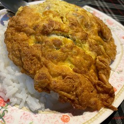 ข้าวไข่เจียว หมูสับ,กุ้งสับ