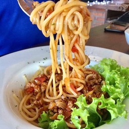 สปาเก๊ตตี้ซอสมะเขือเทศหมูสับ