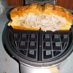 วาฟเฟิลมะพร้าว+เผือก