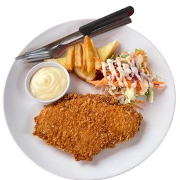 สเต็กปลาทอดจูเนียร์