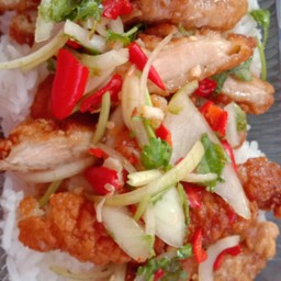 ข้าวยำไก่แซ๊บ55