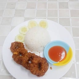 ข้าวหมูก้อนทอด