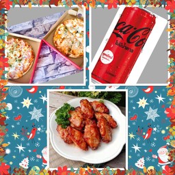 ชุดคอมโบ (M=2 ถาด ไก่นิวออลีน 5 ชิ้น โค๊ก 1 ป๋อง)