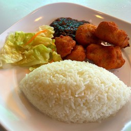 ข้าวหน้าไก่คาราเงะราดซอสเทอริยากิ