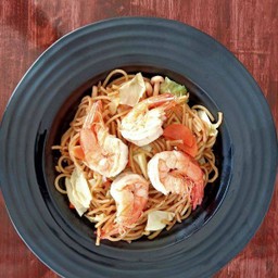 สปาเก็ตตี้ยากิโซบะกุ้ง