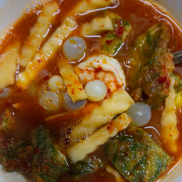 แกงส้มไข่ปลา+ไข่ชะอม+กุ้ง(ชุดใหญ่)