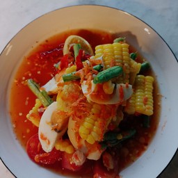 ตำข้าวโพดไข่เค็ม