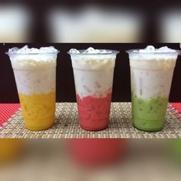 น้ำผลไม้ นมสด เย็น