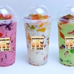 น้ำผลไม้ นมสด ปีโป้ เย็น