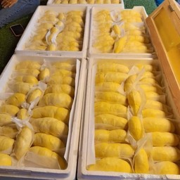 ทุเรียนแกะเนื้อ เกรดพรีเมี่ยม น้ำหนักรวม 500 กรัม