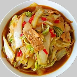 ผักกาดขาวผัดหมู白菜炒肉