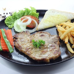 สเต็กหมูBBQ