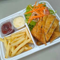 สลัดไก่สเต็ก