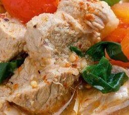 ต้มเเช้บหมู