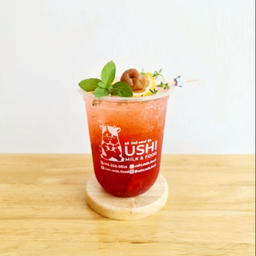 🍹🍓🍑 โซดาสตรอว์เบอร์รี่บ๊วยเลม่อน