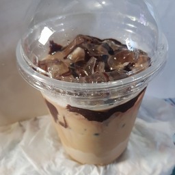 กาแฟ + ลาวาโกโก้ทะลัก + นมสด (แก้ว 30 on)