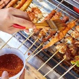 หม่าล่าขี้เมา แซลม่อนย่าง เนื้อย่างให้ อร่อยแซ่บรสเด็ด