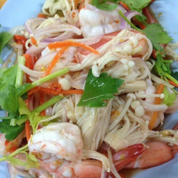 ยำเห็ดเข็มทอง (ทะเล)