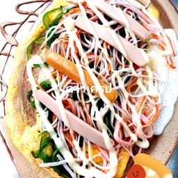 โตเกียวไข่ไก่+ยำสาหร่าย+ปูอัด+ฮอทดอก  ซอสมายอง