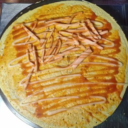 เครป พิซซ่าไส้กรอก