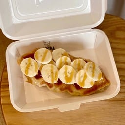 Caramel Banana Croffle