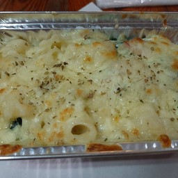 มักกะโรนีครีมแฮมอบชีส