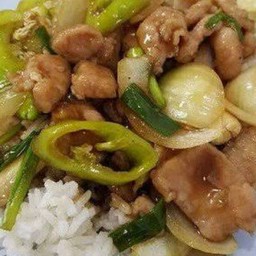 ผัดพริกหยวกหมูชิ้น...ราดข้าว