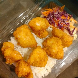 ข้าวไก่กรอบซอสเทอริยากิ