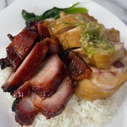 ข้าวBBQ 2 อย่าง(choose 2 bbq on rice)