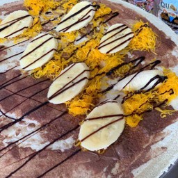 เครปนูเทลล่า ฝอยทอง กล้วยหอม