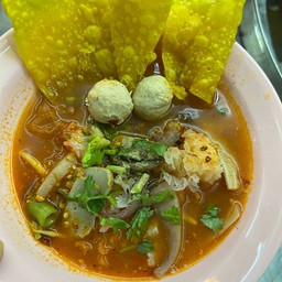 บะหมี่เย็นตาโฟต้มยำ