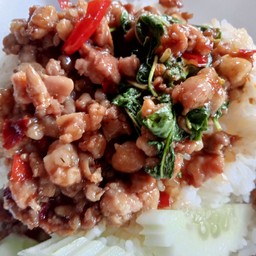 ผัดกระเพราหมู(กับข้าว)